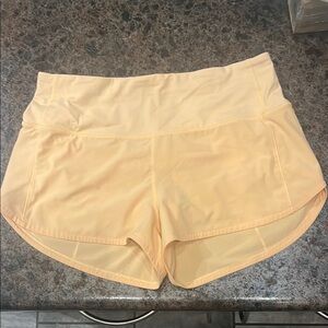 Lululemon Peach -Creamsicle shorts Size 8
